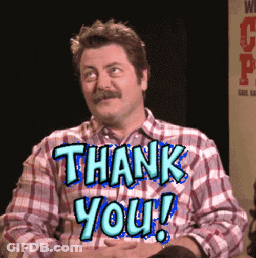 Thank You Funny Nick Offerman Laugh GIF