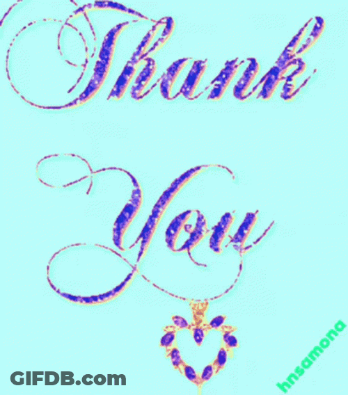 Thank You Glitter For Your Greetings GIF