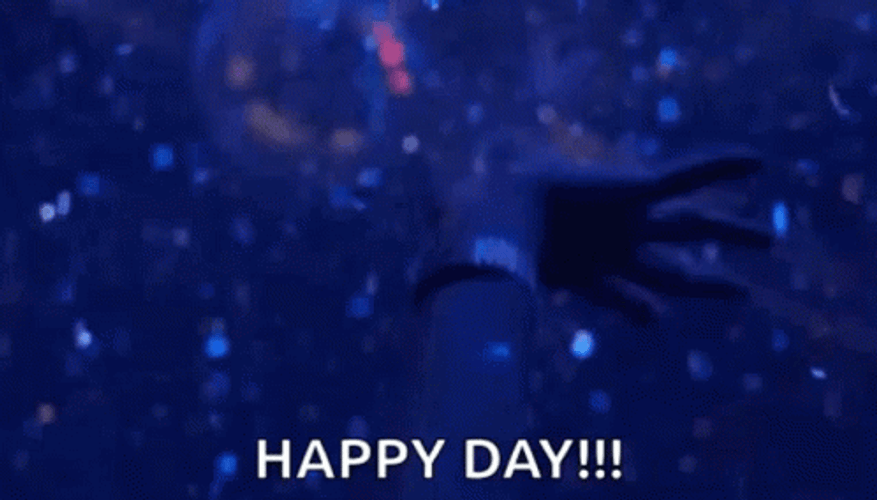 Thank You Glitter Happy Day Confetti GIF