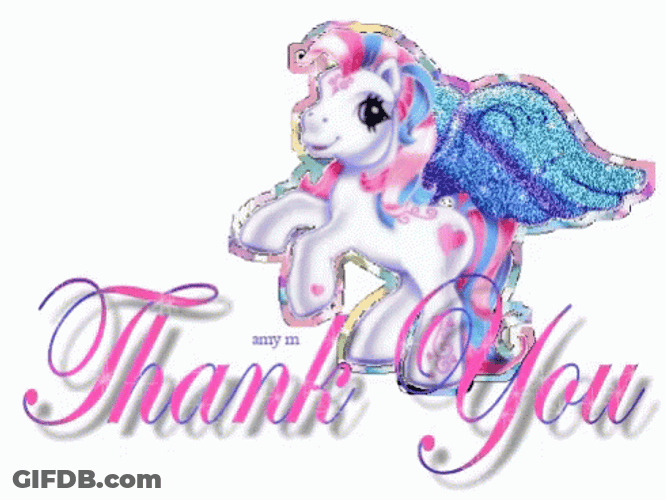 Thank You Glitter My Little Pony GIF