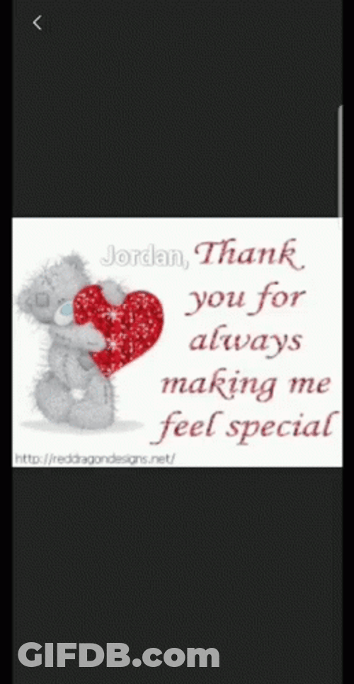 Thank You Glitter Valentines Day GIF