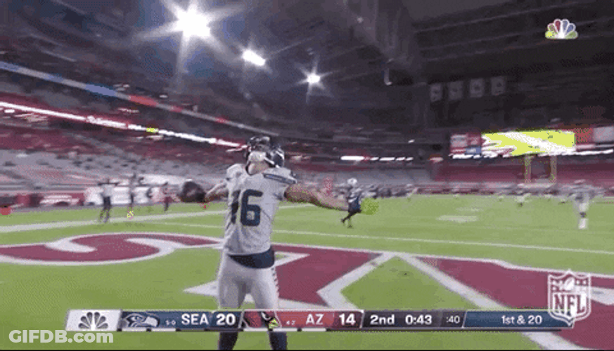 Thank You God Football Player Points Up GIF