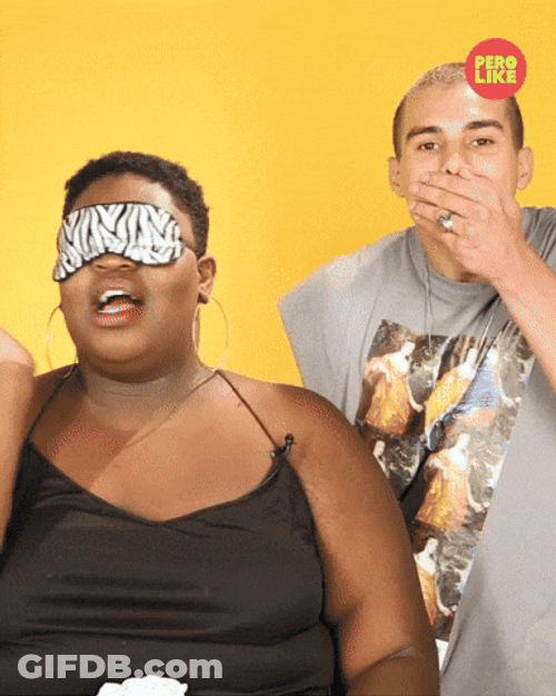 Thank You God Girl Blindfold Calling GIF