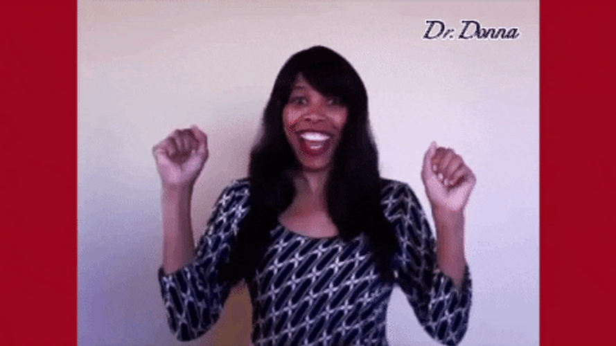 Thank You God Girl Excited Shakes Body GIF