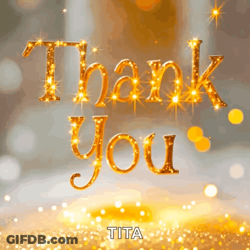 Thank You Greeting Card By Tita GIF