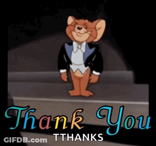 Thank You Jerry Bow Animated GIF