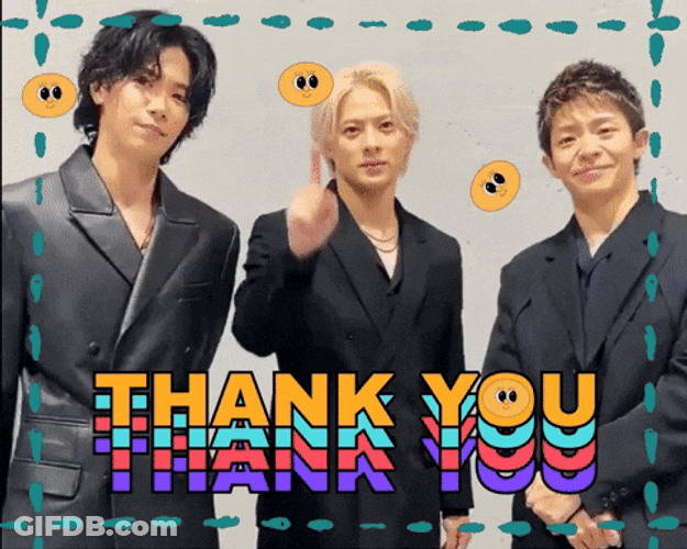 Thank You Kpop Group In Office Suits GIF