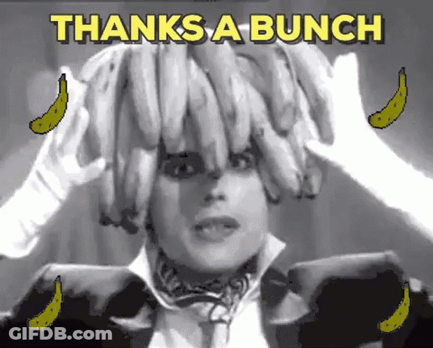 Thank You Meme Funny Bananas GIF