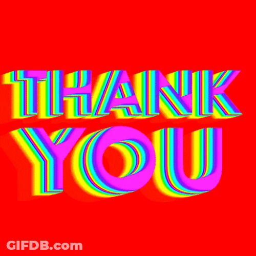 Thank You Meme Rainbow GIF