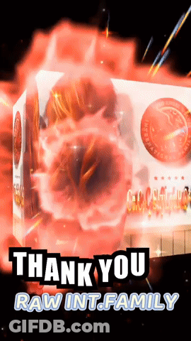 Thank You Raw Int.Family Ad With Box GIF