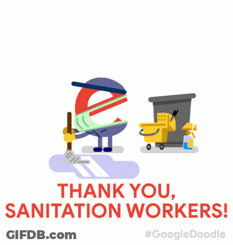 Thank You Sanitation Workers Poster GIF