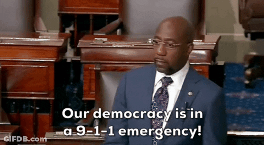 Thank You Senator Warnock For Defending Our Office GIF