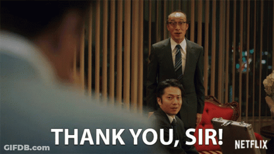 Thank You Sir Appreciate It GIF