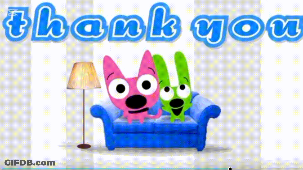 Thank You Sitting With Hoops And Yoyo GIF