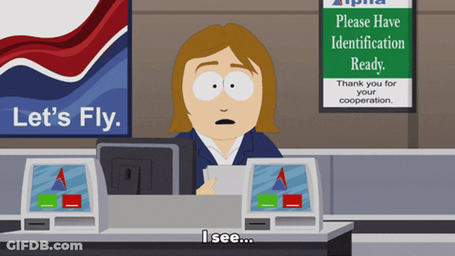 Thank You South Park Ticketing Office Attendant GIF