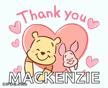 Thank You Sticker With Winnie The Pooh And Piglet GIF