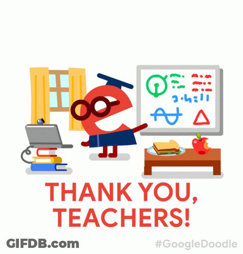 Thank You Teachers Poster GIF