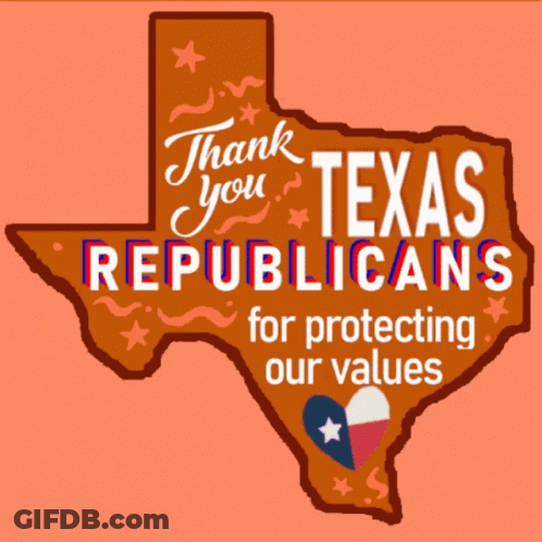 Thank You Texas Republicans Poster GIF