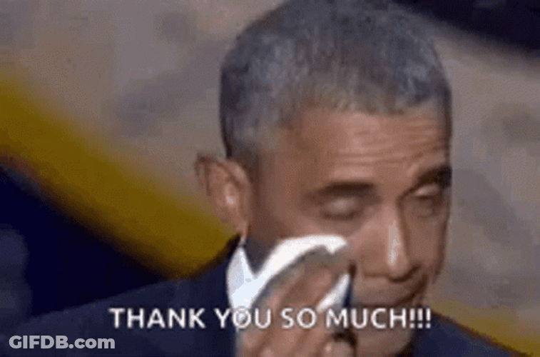 Thank You Thank You Barrack Obama GIF