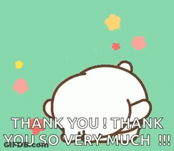 Thank You Thank You Cute Bear Bowing GIF