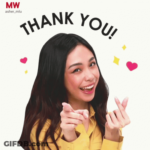 Thank You Thank You Maymay Entrata Finger Heart GIF