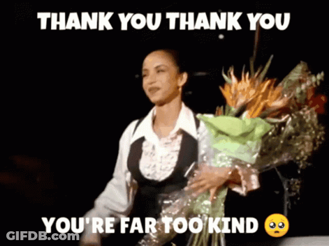 Thank You Thank You Sade Waving GIF