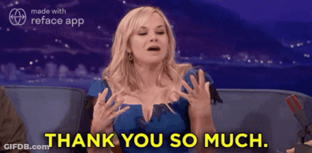 Thank You Very Much GIF