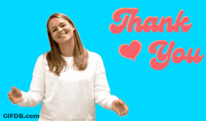 Thank You Very Much Cute Pink Heart GIF