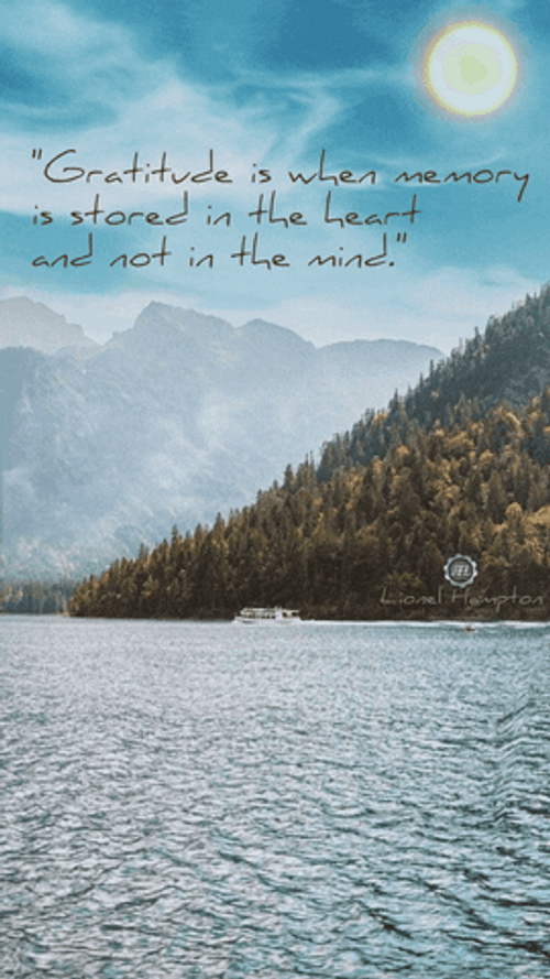 Thankful For You Calm Scenery GIF