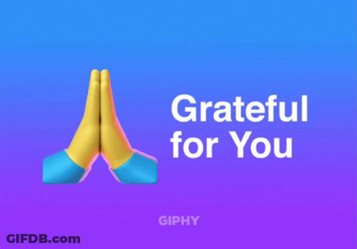Thankful For You Hand Gesture GIF