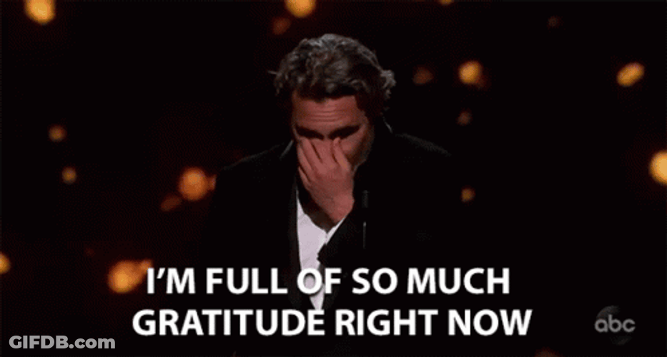 Thankful Joaquin Phoenix GIF