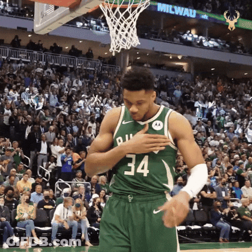 Thankful Looks Up Giannis Antetokounmpo GIF