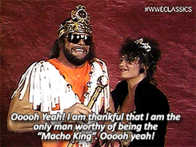 Thankful Macho Man Speech GIF