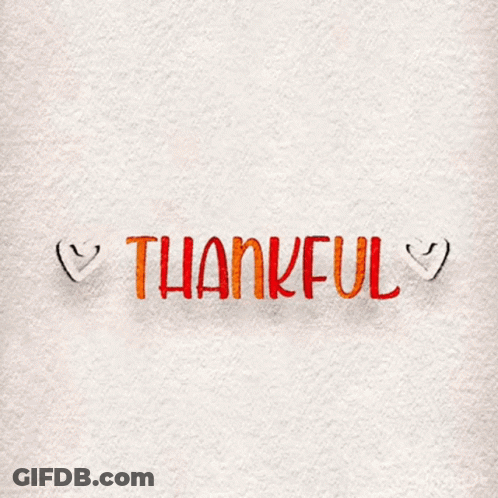 Thankful Surrounded By Black Hearts GIF
