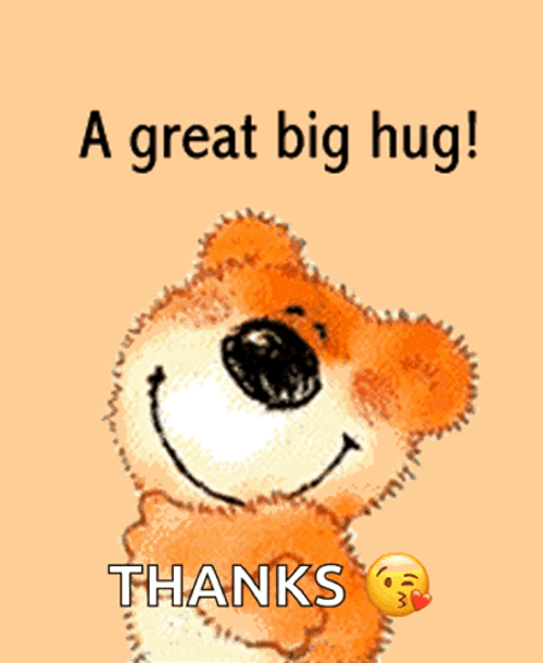Thankful Teddy Bear GIF