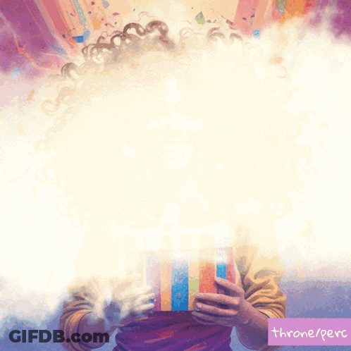 Thankful Throne Day Ad Woman Holding Drink GIF