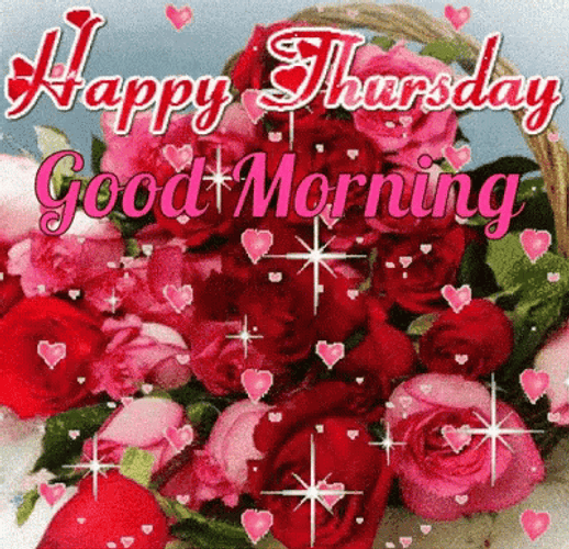 Thankful Thursday Rose Bouquet GIF