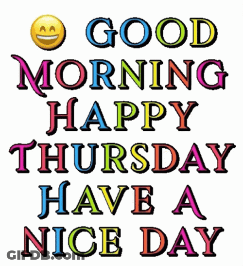Thankful Thursday Smiling Emoji GIF