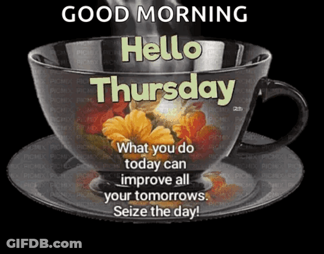 Thankful Thursday Transparent Cup GIF