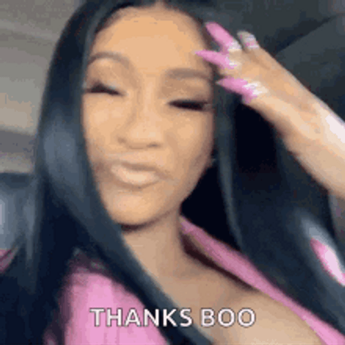 Thanks Boo Cardi B GIF