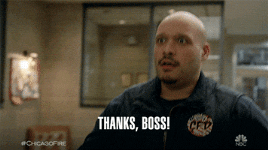 Thanks Boss GIF