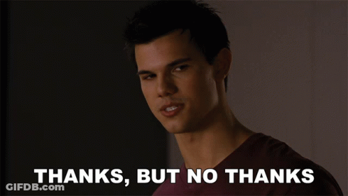 Thanks But No Thanks Jacob Black GIF