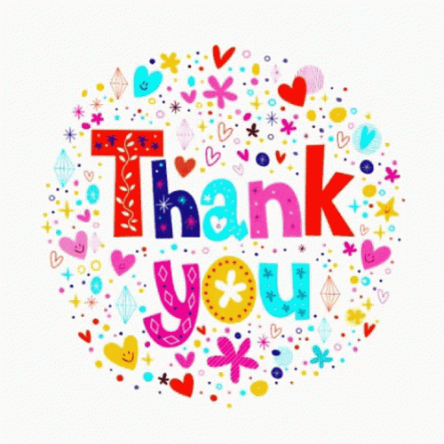 Thanks For Listening Glittery Artwork GIF