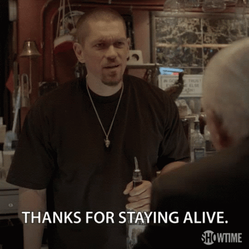 Thanks For Stayin Alive Shameless Kevin Ball GIF