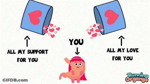 Thanks For Support Poster With Crown GIF