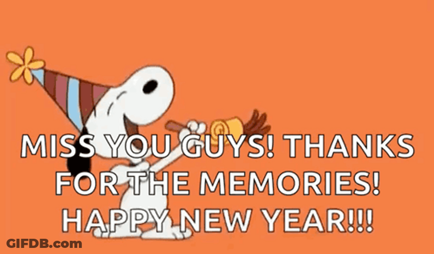 Thanks For The Memories And Happy New Year GIF