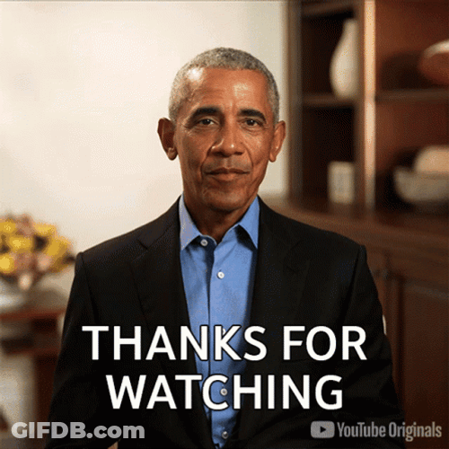 Thanks For Watching Barack Obama GIF