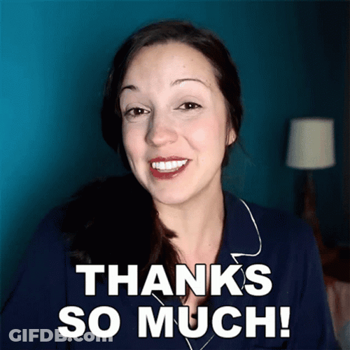 Thanks For Watching From Vanessa Joy GIF