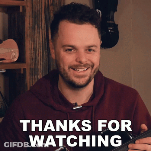 Thanks For Watching Musician Rob Landes GIF