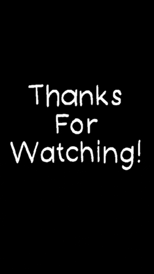 Thanks For Watching Simple Graphic Design GIF